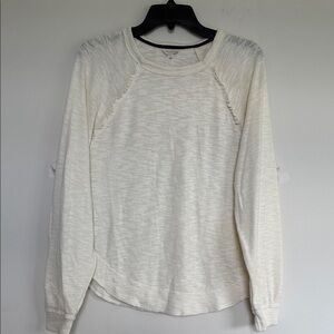 Women's Cream Long Sleeve Top
